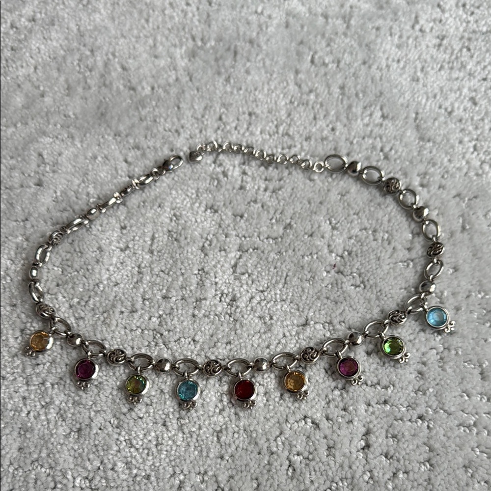 Brighton Elegant Multi-Color Gemstone Silver Bracelet
